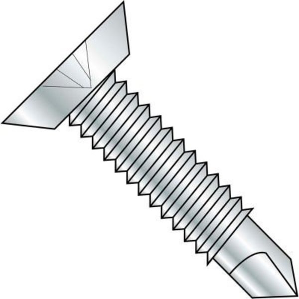 Kanebridge Self-Drilling Screw, #12-24 x 3/4 in, Zinc Plated Steel Flat Head Phillips Drive 1212KPUMS